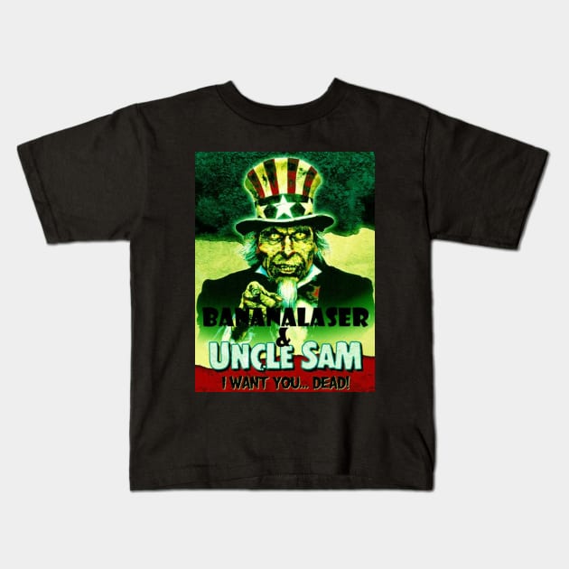 Bananalaser #3 Uncle Sam Kids T-Shirt by Horrorphilia